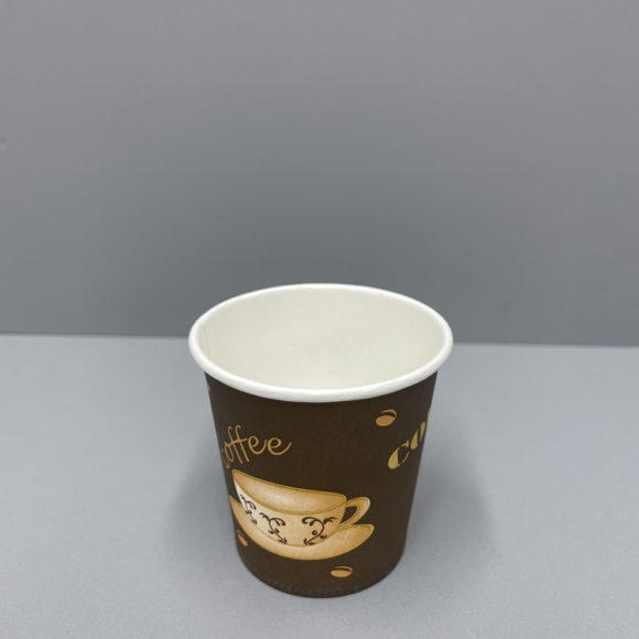 Versatile 125ml Disposable Paper Cups for Hot and Cold Beverages