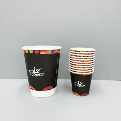 Versatile 125ml Disposable Paper Cups for Hot and Cold Beverages