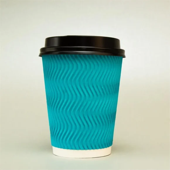 Versatile 12oz Ripple Wall Paper Cups for Hot Beverages