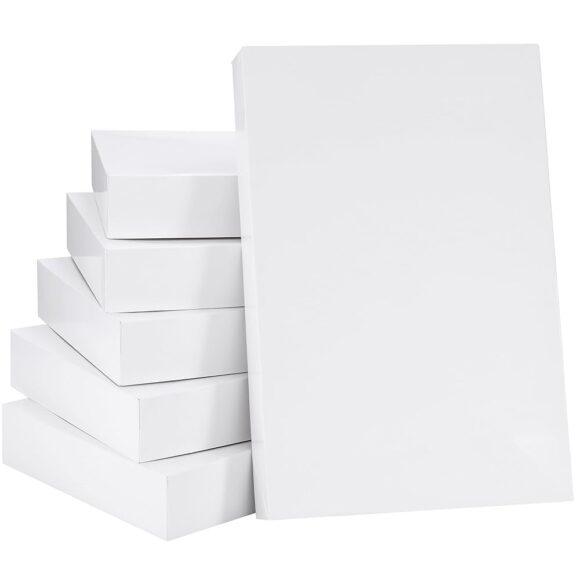 Versatile 14" White Gift Boxes: Perfect for Clothing and Presents