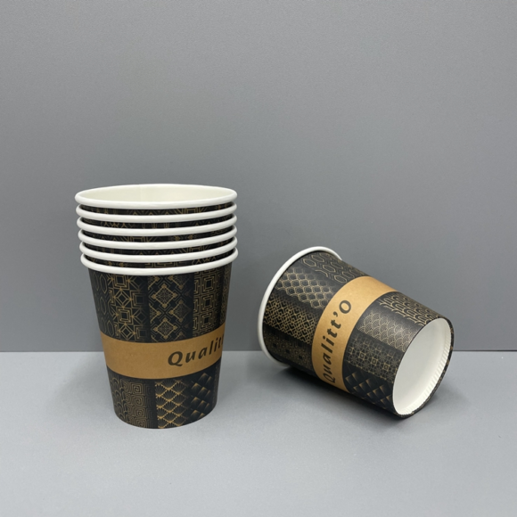 Versatile 200ml Disposable Paper Cups for Hot and Cold Beverages