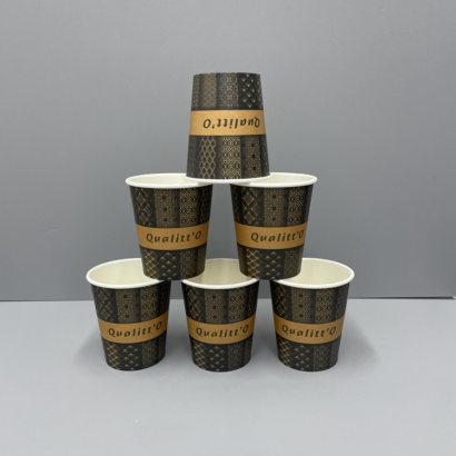 Versatile 200ml Disposable Paper Cups for Hot and Cold Beverages