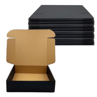 Versatile 24 Pack Black Shipping Boxes for Small Business Needs