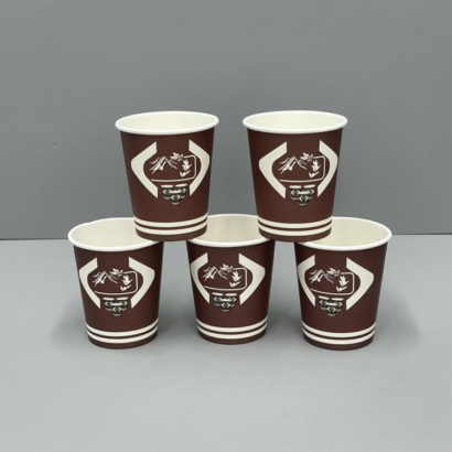 Versatile 4 Oz Disposable Paper Cups for Hot and Cold Beverages