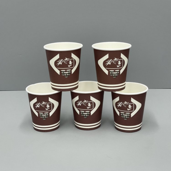Versatile 4 Oz Disposable Paper Cups for Hot and Cold Beverages