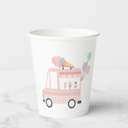 Versatile 7oz Custom Paper Cups for Hot and Cold Beverages