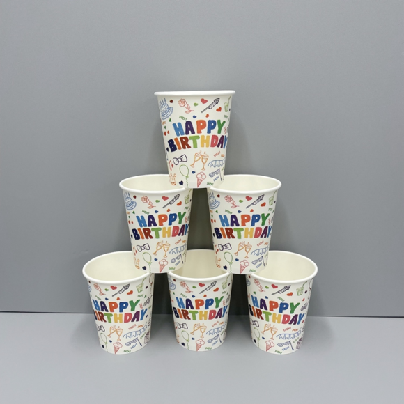 Versatile 8oz & 10oz Disposable PE Coated Paper Cups for Any Occasion