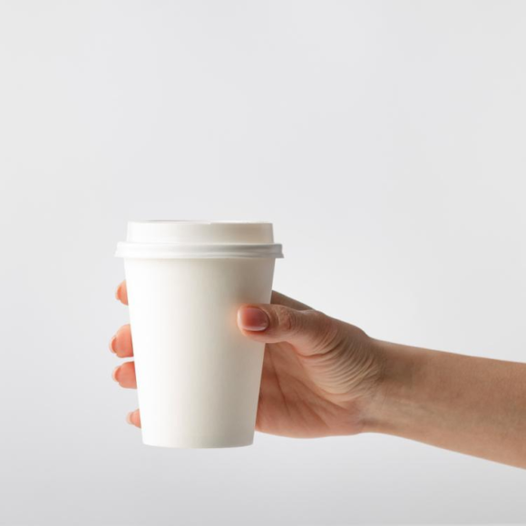 Versatile Disposable White Paper Coffee Cups for Every Beverage Size